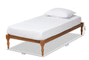 Lakota Walnut Brown Twin Size Platform Bed Baxton