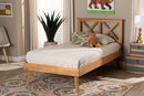Kasia Brown Twin Size Platform Bed Baxton