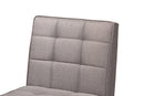 Yara Gray Fabric Upholstered and Walnut Brown Dining Chair Baxton