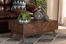 Leryn Walnut Brown Coffee Table Baxton