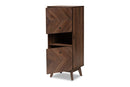Leryn Walnut Brown Storage Cabinet Baxton