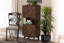Leryn Walnut Brown Storage Cabinet Baxton