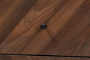 Leryn Walnut Brown 2-Drawer Nightstand Baxton