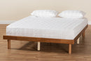 Fortuna Walnut Brown Full Size Platform Bed Baxton