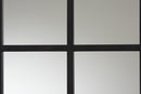 Adley Black Finished Metal Accent Wall Mirror Baxton