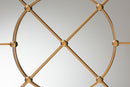 Jovia Gold Finished Metal Accent Wall Mirror Baxton