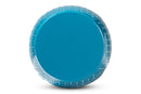 Layton Blue Finished Metal Outdoor Side Table Baxton