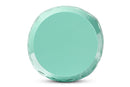 Evelyn Aqua Finished Metal Outdoor Side Table Baxton