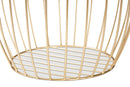 Radenza Gold Finished Metal End Table Baxton