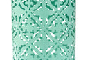 Disa Aqua Finished metal Outdoor Side Table Baxton
