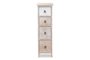 Massey Multi-Colored Wood 4-Drawer Storage Unit Baxton