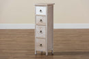 Massey Multi-Colored Wood 4-Drawer Storage Unit Baxton