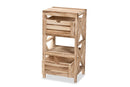 Jelita Natural Brown 2-Drawer Storage Unit Baxton