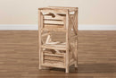 Jelita Natural Brown 2-Drawer Storage Unit Baxton