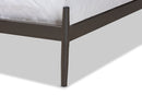 Verner Black Bronze Finished Metal Full Size Platform Bed Baxton
