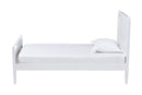 Nox White Full Size Platform Bed Baxton