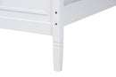 Nox White Full Size Platform Bed Baxton