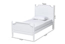 Nox White Full Size Platform Bed Baxton
