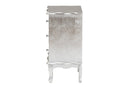 Adina Silver 3-Drawer End Table Baxton