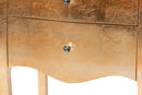 Joelle Gold 2-Drawer End Table Baxton