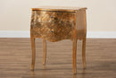 Joelle Gold 2-Drawer End Table Baxton