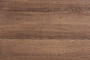 Poltak Walnut Brown and Black Metal Coffee Table Baxton