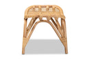 Saffron Natural Brown Rattan Ottoman Baxton