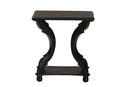 Sumana Black Wood End Table Baxton