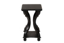 Sumana Black Wood End Table Baxton