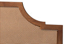 Bella Ash Walnut Woven Rattan King Size Bed Baxton