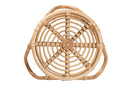 Alisa Natural Brown Rattan End Table Baxton