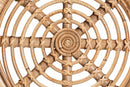 Alisa Natural Brown Rattan End Table Baxton