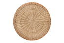 Agnes Natural Brown Antique Rattan Coffee Table Baxton