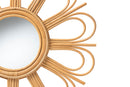 Brette Natural Brown Rattan Accent Wall Mirror Baxton