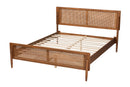 Damani Ash Walnut King Size Platform Bed Baxton