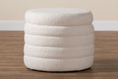 Parcenet Ivory Boucle Upholstered Storage Ottoman Baxton