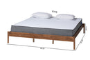 Riordan Ash Walnut Queen Size Bed Baxton