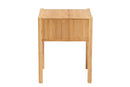 Dameka Natural Brown Bamboo Wood 1-Drawer End Table Baxton