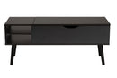 Eiko Modern Two-Tone Black and Espresso Brown Coffee Table Baxton