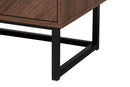 Mandell Modern Walnut Brown Storage Cabinet Baxton