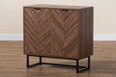 Mandell Modern Walnut Brown Storage Cabinet Baxton