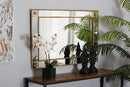 Eveline Modern Antique Goldleaf Accent Wall Mirror Baxton
