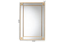 Eveline Modern Antique Goldleaf Accent Wall Mirror Baxton
