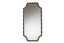 Emilia Rustic Two-Tone Light Brown and Black Finished Metal Accent Wall Mirror Baxton