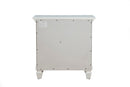 Prairie 3 Drawer Nightstand, White Alpine