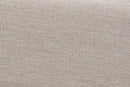 Iris Beige Fabric Upholstered Full Size Platform Bed Baxton