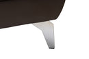 Harumi Modern Brown Full Leather Sectional Sofa w/Right Facing Chaise Baxton