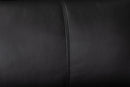 Suvi Modern Black Full Leather Sectional Sofa w/Right Facing Chaise Baxton