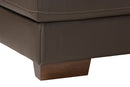 Suvi Modern Brown Full Leather Sectional Sofa w/Right Facing Chaise Baxton