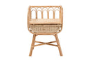 Caron Natural Brown Rattan Nightstand Baxton